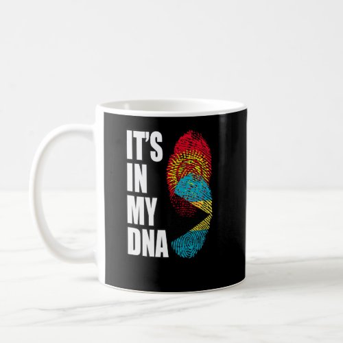 Bahamian And Kyrgyzstani Mix DNA Heritage Flag  Coffee Mug