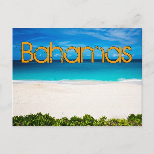 Bahamian Beach Postcard