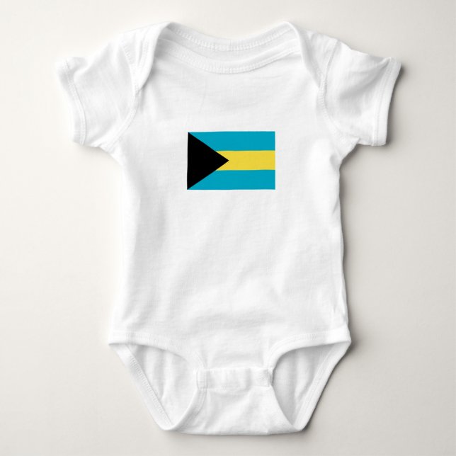 Bahamian Flag Baby Bodysuit (Front)