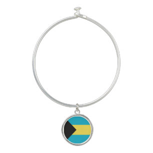 Bahamian Flag Bangle Bracelet