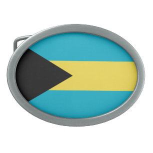 Bahamian Flag Belt Buckle