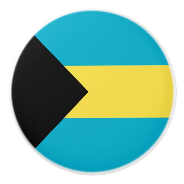Bahamian Flag Ceramic Knob (Front)