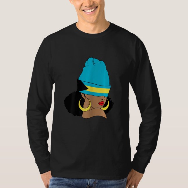 Bahamian Flag Clothing Bahamas Vacation Design Bah T-Shirt (Front)