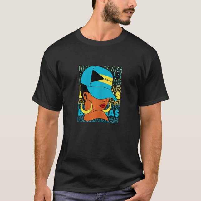Bahamian Flag Clothing Bahamas Vacation Design Bah T-Shirt (Front)