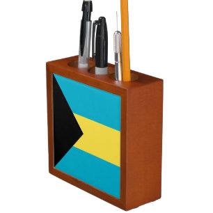 Bahamian Flag Desk Organizer