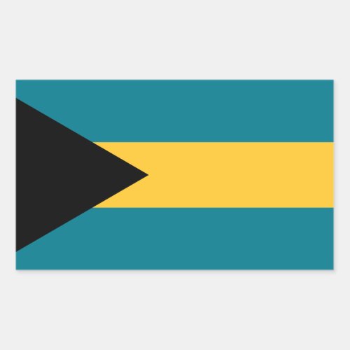 Bahamian Flag Flag of The Bahamas Rectangular Sticker