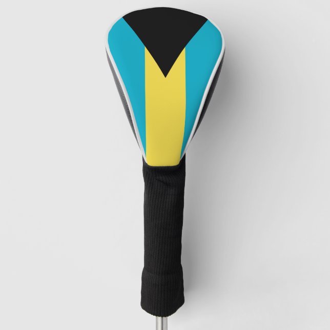 Bahamian Flag Golf Head Cover (Front)