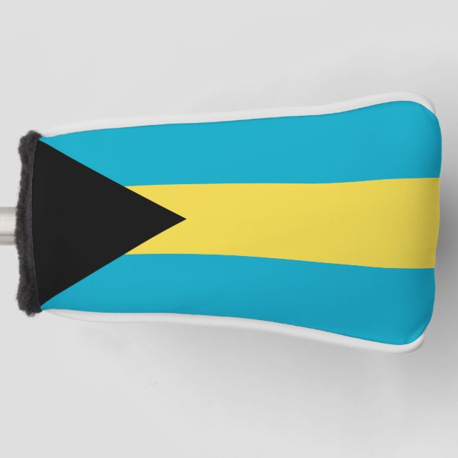 Bahamian Flag Golf Head Cover (Front)