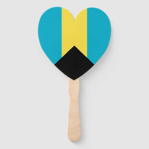 Bahamian Flag Hand Fan
