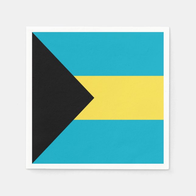 Bahamian Flag Napkins (Front)