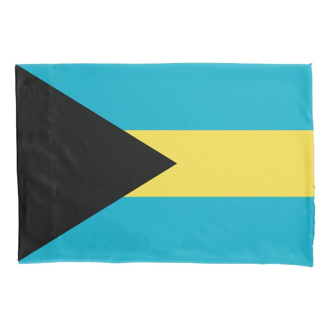 Bahamian Flag Pillow Case (Front)