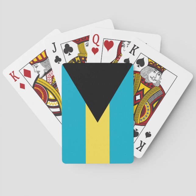 Bahamian Flag Poker Cards (Back)