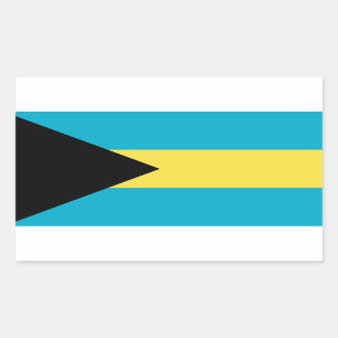 Bahamian Flag Rectangular Sticker