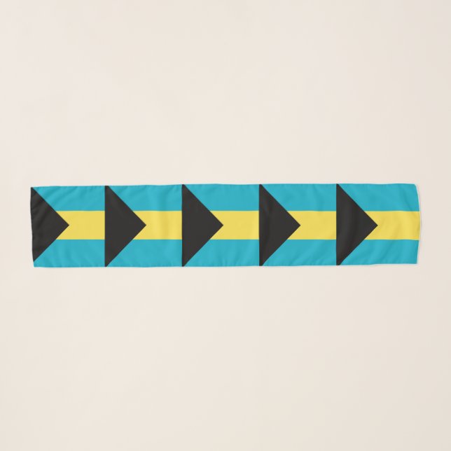 Bahamian Flag Scarf (Front (Horizontal))