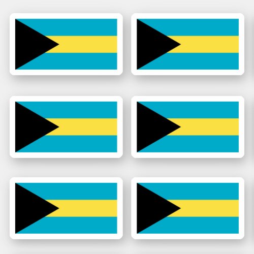 Bahamian flag sticker