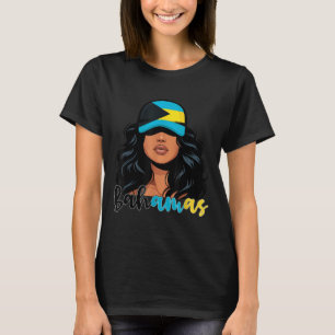Bahamian Girl Bahamas Flag Proud Bahamian Women T-Shirt