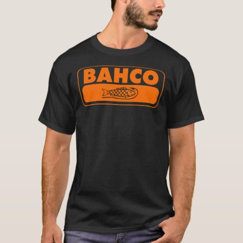 Bahco Tools Orange Fish Logo design Classic T_Shir T_Shirt