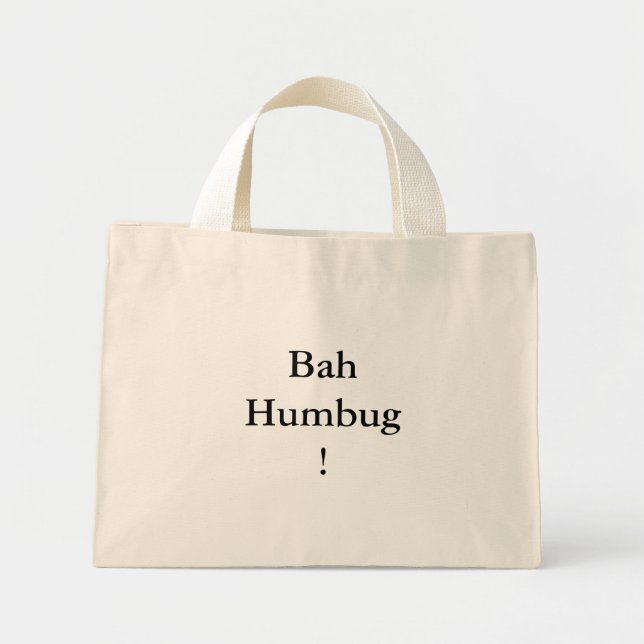 BahHumbug! Mini Tote Bag (Front)