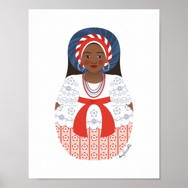 Bahia Brazilian Matryoshka Poster (Front)