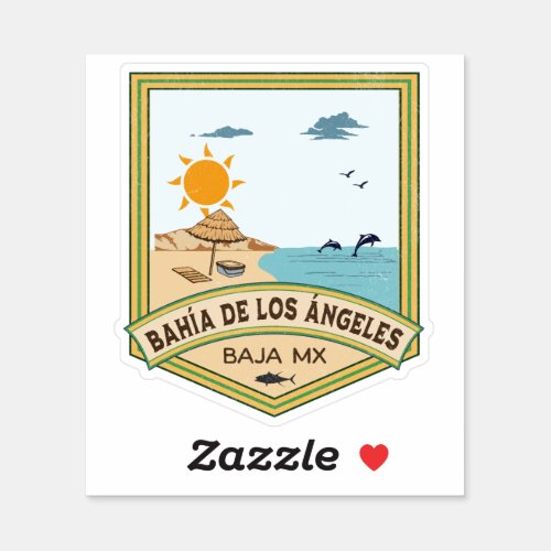 Baha de los ngeles Baja California Sur Mexico Sticker