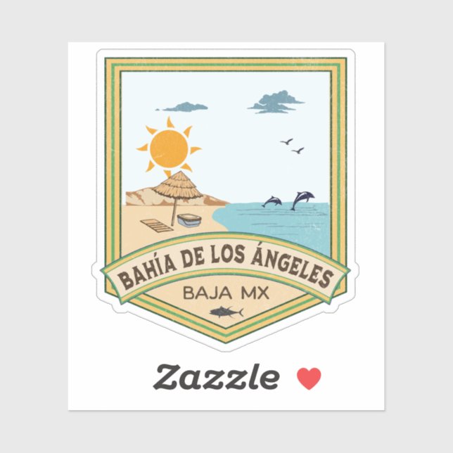 Bahía de los Ángeles Baja California Sur Mexico Sticker (Sheet)