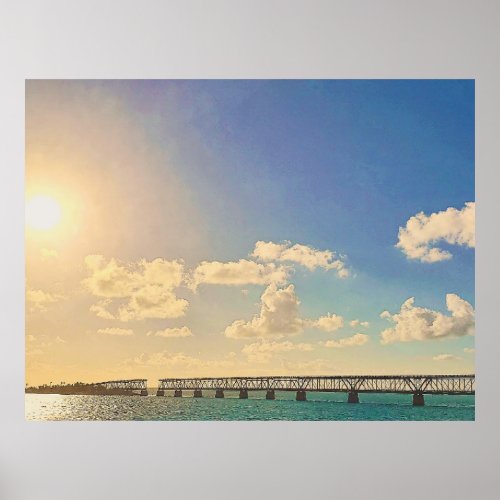 Bahia Honda Railroad Bridge Florida Keys Poster