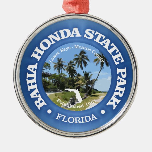 Bahia Honda SP Metal Ornament (Front)