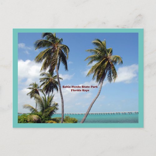 Bahia Honda State Park Florida Keys Holiday Postcard