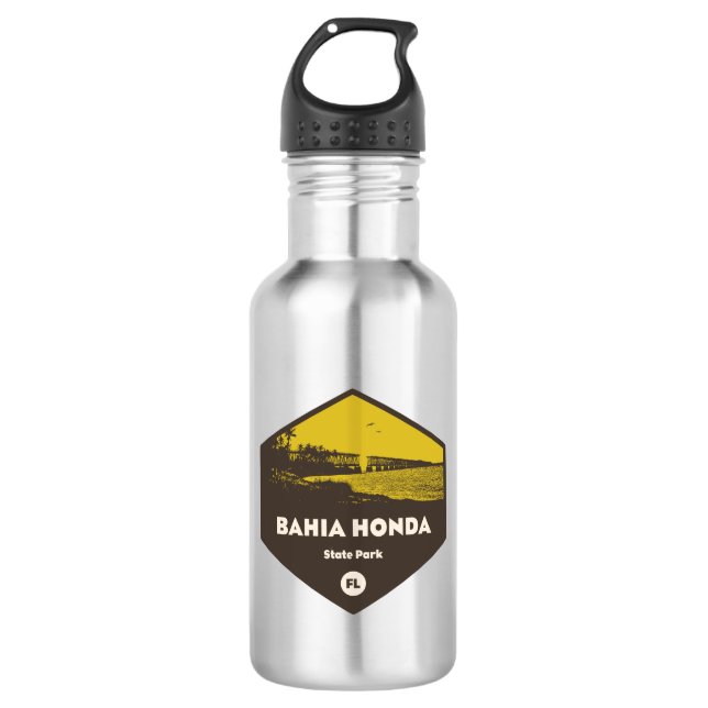 Bahia Honda State Park Florida Stainless Steel Water Bottle (Front)