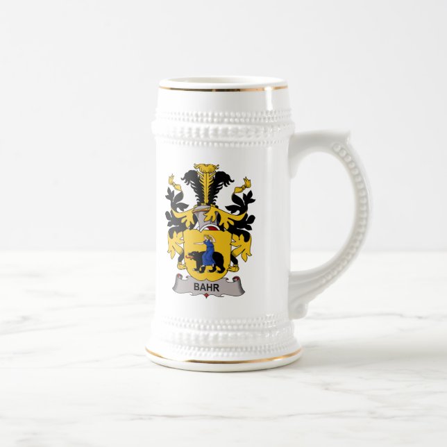 Bahr Family Crest Beer Stein (Right)