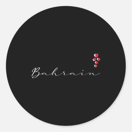 Bahrain Classic Round Sticker