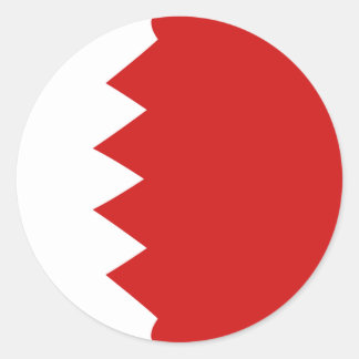 Bahrain Fisheye Flag Sticker