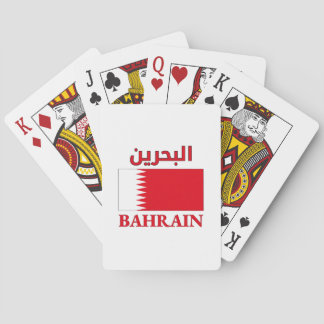 Bahrain Flag ææwordArt ح Arabic Poker Cards
