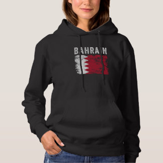 Bahrain Flag Distressed Men Women Kids Bahraini Fl Hoodie