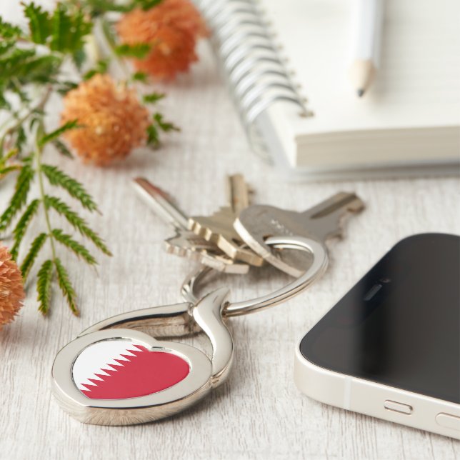 Bahrain flag keychain (Side)