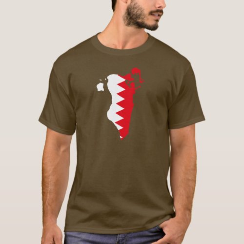 Bahrain flag map T_Shirt