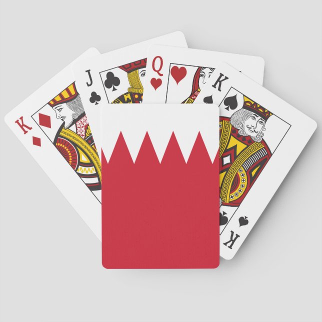 Bahrain Flag Poker Cards (Back)