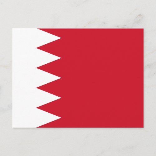 Bahrain Flag Postcard