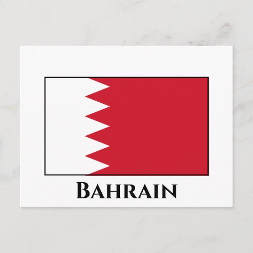 Bahrain Flag Postcard