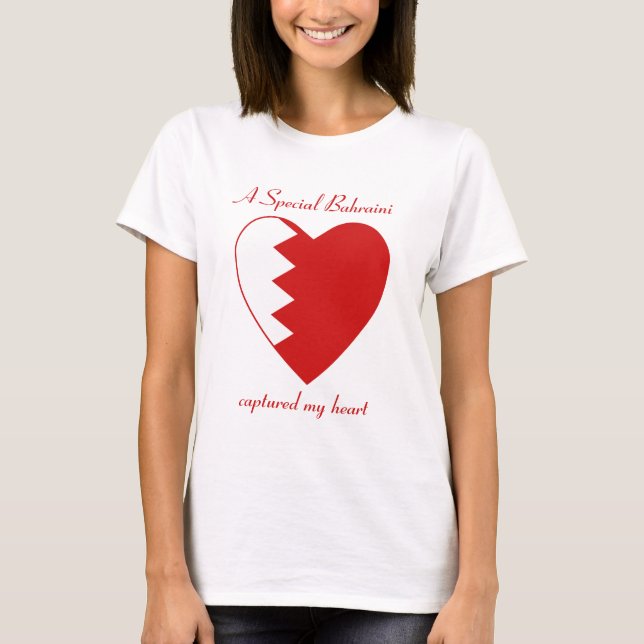 Bahrain Flag Sweetheart T-Shirt (Front)