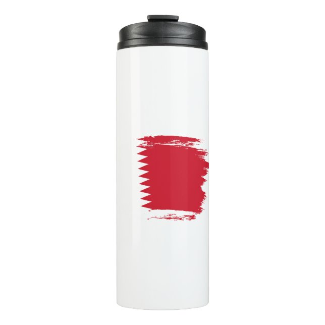 Bahrain flag thermal tumbler (Front)