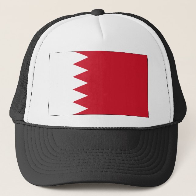 Bahrain Flag Trucker Hat (Front)