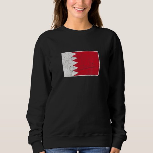 Bahrain Flag With Vintage Bahraini National Colors Sweatshirt