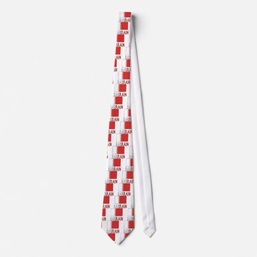 Bahrain Flag  Word Tie