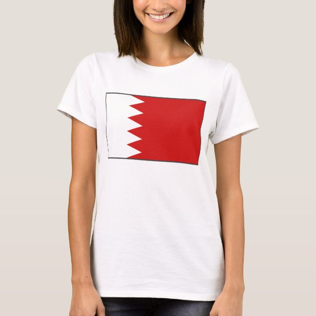 Bahrain Flag x Map T-Shirt (Front)