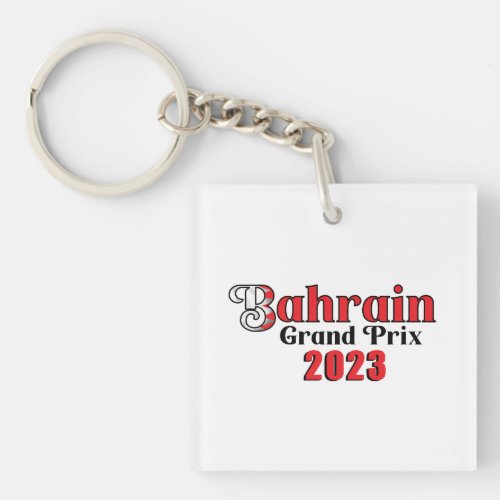 Bahrain Grand Prix Acrylic Keychain
