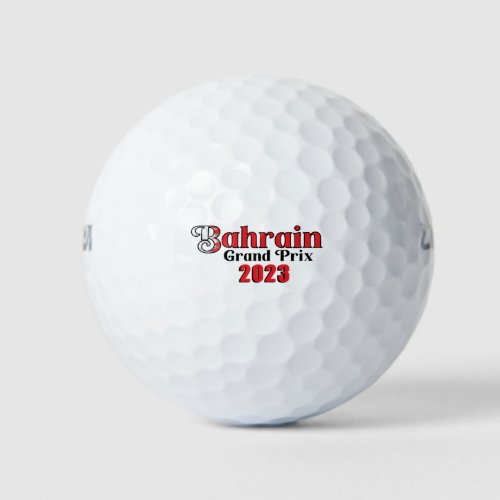 Bahrain Grand Prix Golf Balls