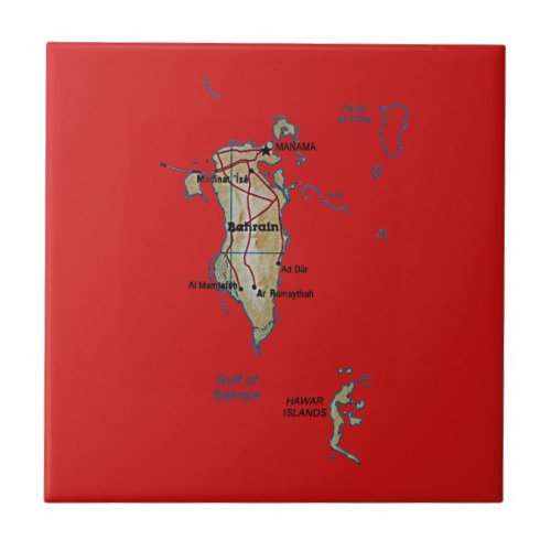 Bahrain Map Tile