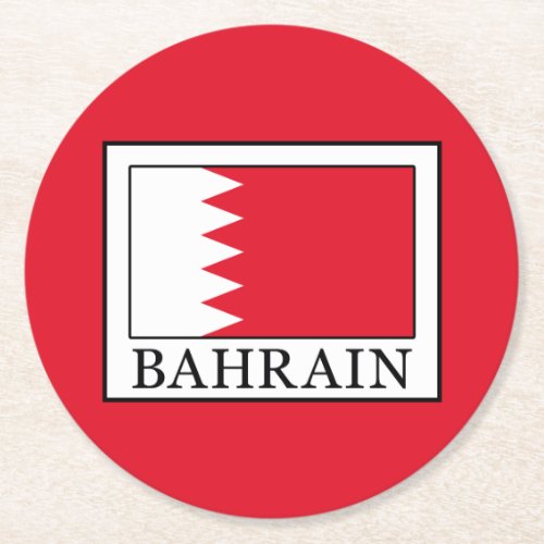 Bahrain Round Paper Coaster