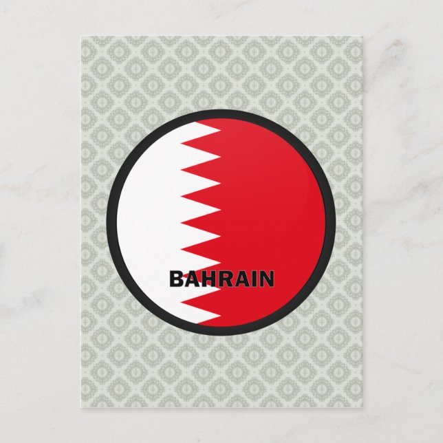 Bahrain Roundel quality Flag Postcard (Front)
